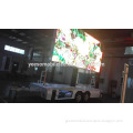 LED display lifting advertising trailer from China factory with unique folding and rotating system: T9N